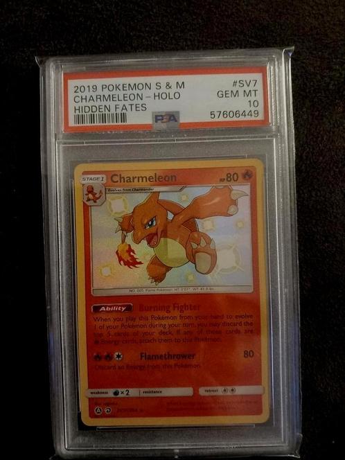 Charmeleon Sv7 Hidden fates PSA 10, Hobby en Vrije tijd, Verzamelkaartspellen | Pokémon, Nieuw, Boosterbox, Ophalen of Verzenden