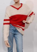 AMERICAN VINTAGE alpaca/ mohair wolknit trui maat XS/S ZGAN, Wit, Ophalen of Verzenden, Zo goed als nieuw, American Vintage