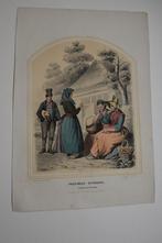 STAPHORST ROUVEEN KLEDERDRACHT Litho F. Buffa 1850-1857 C24, Antiek en Kunst, Kunst | Litho's en Zeefdrukken, Verzenden
