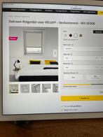 Verduisterings rolgordijn voor velux dakraam wit, Ophalen, 80 tot 120 cm, 80 tot 120 cm, Nieuw