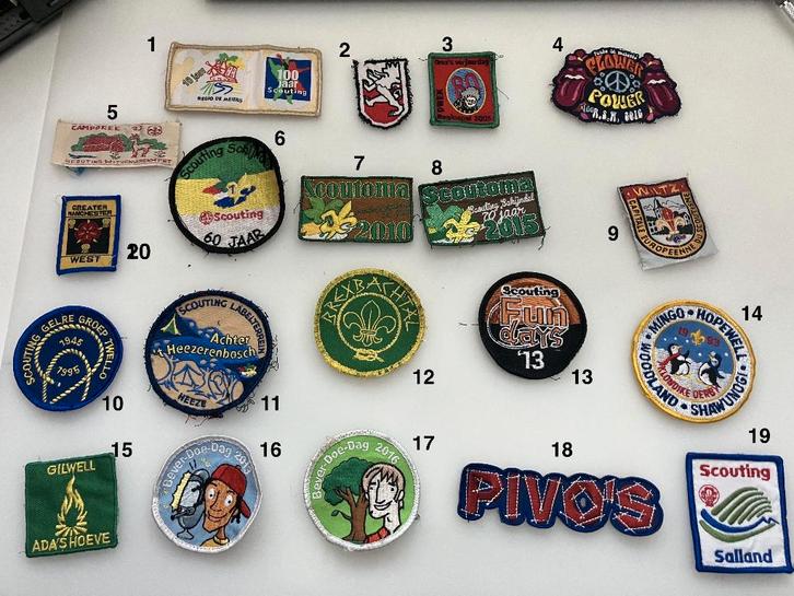 Scouting badges / insignes, Verzamelen, Scouting, Zo goed als nieuw, Embleem, Speld of Insigne, Ophalen of Verzenden