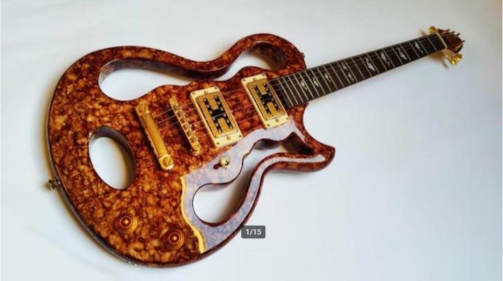 Mooie Les Paul met unieke finish, Muziek en Instrumenten, Snaarinstrumenten | Gitaren | Elektrisch, Zo goed als nieuw, Solid body