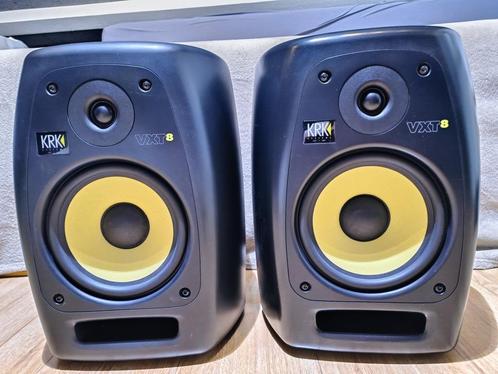 Te koop KRK speakers set van 2 type  VXT 8, Audio, Tv en Foto, Luidsprekers, Zo goed als nieuw, Front, Rear of Stereo speakers