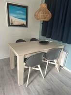 Eettafel met 4 stoelen + TV meubel & salontafel, Huis en Inrichting, Tafels | Eettafels, Ophalen, Gebruikt, 100 tot 150 cm, 150 tot 200 cm