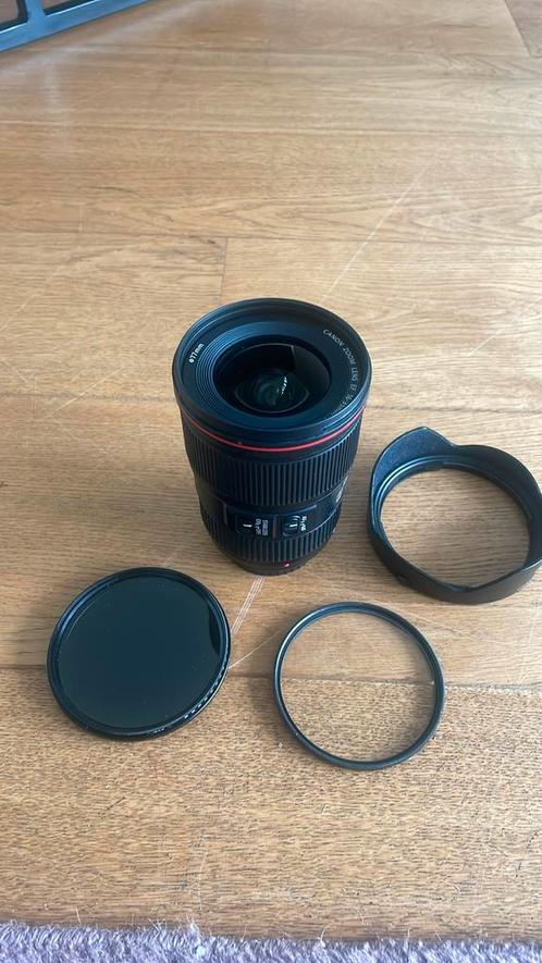 Canon EF 16‑35 mm f/4L IS USM, Audio, Tv en Foto, Fotografie | Lenzen en Objectieven, Zo goed als nieuw, Groothoeklens, Ophalen of Verzenden