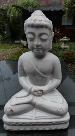 BOEDDHA IN MEDITATIE wit porseleinen beeld Kwan Yin religie, Ophalen of Verzenden, Zo goed als nieuw