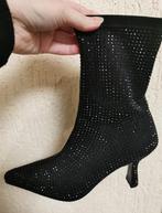Beeldschone glitterlaarsjes zgan met doos, Vivian Ray, Schoenen met lage hakken, Zwart, Ophalen of Verzenden