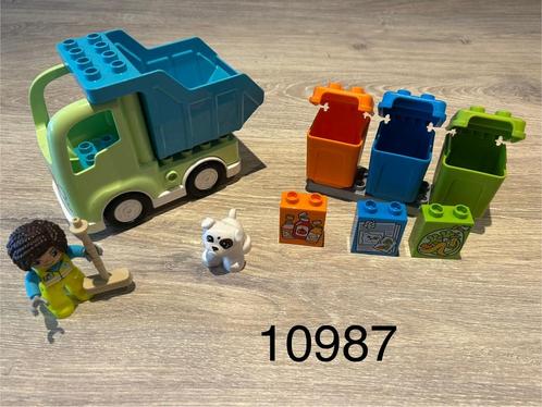 Duplo vuilniswagen 10987, Kinderen en Baby's, Speelgoed | Duplo en Lego, Gebruikt, Duplo, Ophalen of Verzenden