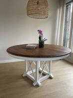 Ronde eettafel landelijk, Ophalen, Gebruikt, 100 tot 150 cm, Vier personen