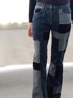 Vintage patchwork jeans, Blauw, Ophalen of Verzenden, Zo goed als nieuw, Vintage