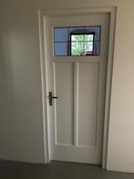 Paneeldeur met klein glas stomp | Glas mee te bestellen