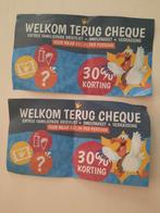 Welkom Terug Cheque Familiepark Drievliet Den Haag, Tickets en Kaartjes, Drie personen of meer, Kortingsbon, Arrangement, Pretpark