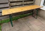 Inklapbare vintage biertafel (60 x 220 cm), Gebruikt, Rechthoekig, Hout, Ophalen