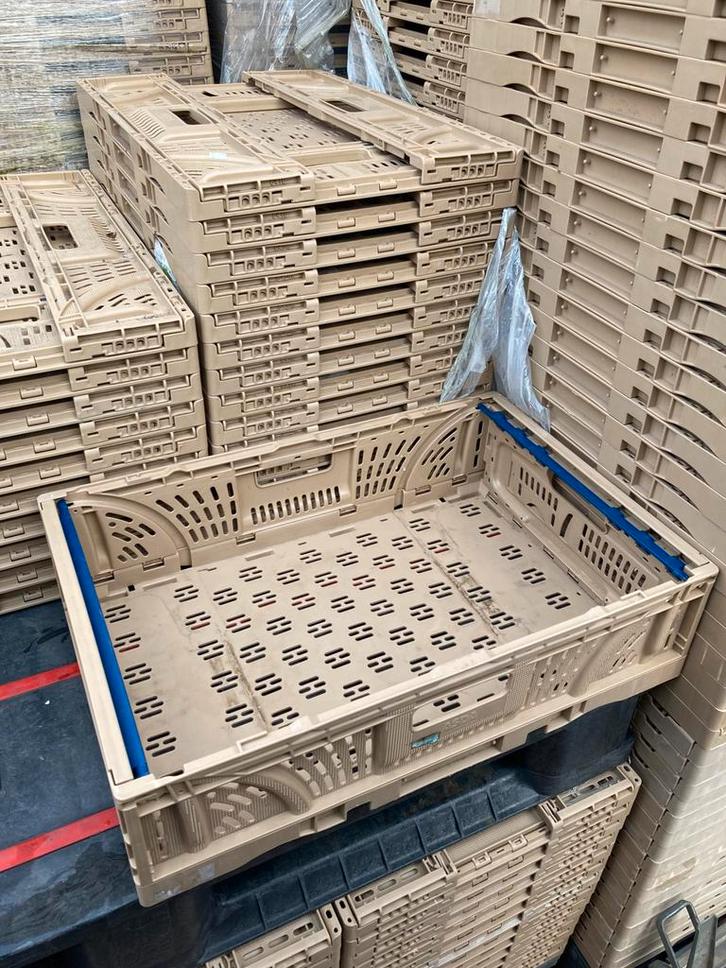 Stevige klapkratten - inklapbaar en stapelbaar, Doe-het-zelf en Verbouw, Kratten en Dozen, Zo goed als nieuw, Krat, 50 tot 75 cm