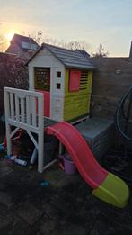 Smoby speelhuisje met glijbaan, Ophalen, Gebruikt, Kunststof