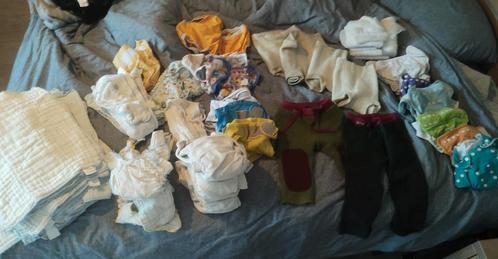 Pakket biologische wasbare luiers, Kinderen en Baby's, Badjes en Verzorging, Gebruikt, Overige typen, Overige merken, Ophalen of Verzenden