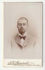 CDV man met knijpbril pince-nez door J.C. Reesinck, Gebruikt, Verzenden, Foto, Voor 1940