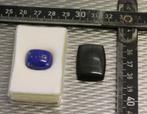 2 Geslepen CABOCHONS, OBSIDIAAN - LAPIS LAZULI, Nieuw, Verzenden