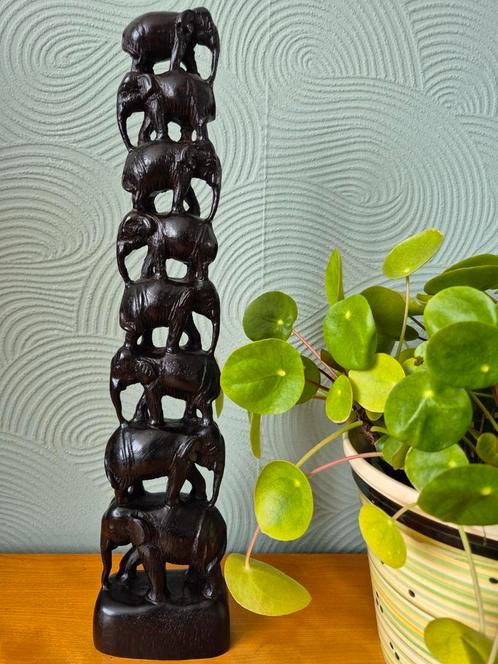 Prachtig olifanten beeld sculptuur, Antiek en Kunst, Kunst | Beelden en Houtsnijwerken, Ophalen of Verzenden