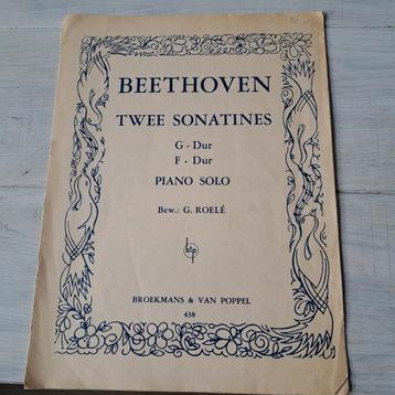 Pianomuziek Beethoven voor licht gevorderde spelers  beschikbaar voor biedingen