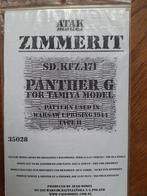 Zimmerit Panther G (Warsaw uprising '44) 4 Tamiya -Atak 1/35, Hobby en Vrije tijd, Modelbouw | Auto's en Voertuigen, Tank, Verzenden