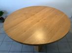 Eiken ronde tafel 130 cm doorsnee, Huis en Inrichting, Ophalen, Gebruikt, 100 tot 150 cm, Modern