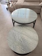 Richmond Salontafel Lexington Marmer en Staal, Huis en Inrichting, Tafels | Salontafels, 50 tot 100 cm, Rond, Ophalen of Verzenden