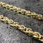 14k gouden koningsketting schakel 65 cm italy, Ophalen of Verzenden, Nieuw, Goud