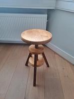 Draaibare kruk, in hoogte verstelbaar, Huis en Inrichting, Ophalen, Gebruikt, Bruin, Vintage