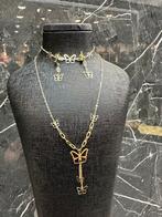 18k gouden compleet vlinders set, Ophalen of Verzenden, Nieuw, Goud, Goud