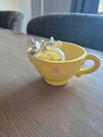 Theekopje met muisjes - Koffiekopje, Huis en Inrichting, Woonaccessoires | Overige, Ophalen, Zo goed als nieuw