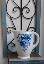 robuuste kan met blauw bloemmotief, Ophalen of Verzenden