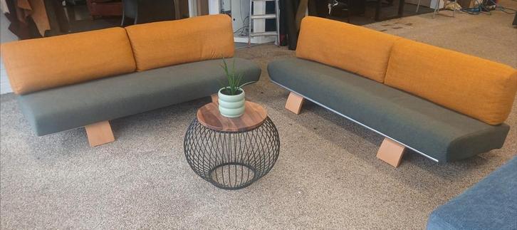 Harvink set, gestoffeerd, Huis en Inrichting, Banken | Bankstellen, Zo goed als nieuw, 75 tot 100 cm, Leer, Ophalen of Verzenden