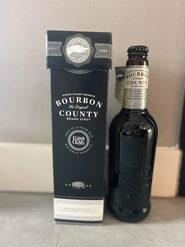 Bourbon County Stout Reserve 2018 aged in 12 y elijah craig, Verzamelen, Biermerken, Nieuw, Flesje(s), Overige merken, Ophalen of Verzenden
