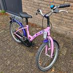 K3 Meisjesfiets 20 inch - Roze met terugtraprem, Ophalen, Gebruikt, 20 inch, Handrem