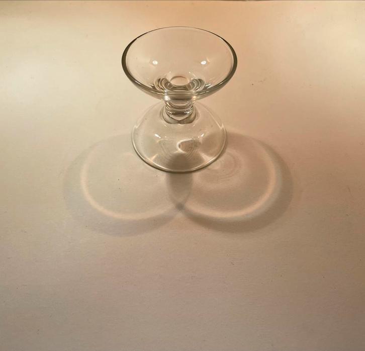 Diabolo kandelaars Floris Meydam Glasfabriek Leerdam 1956, Antiek en Kunst, Antiek | Glas en Kristal, Ophalen of Verzenden
