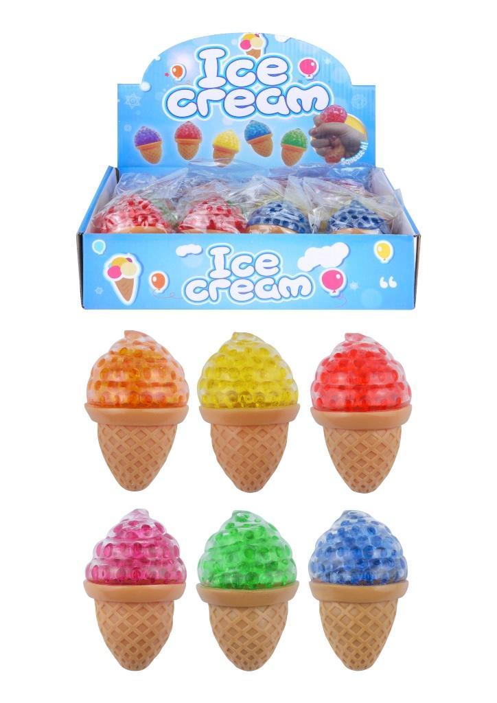 Partij knijp ijs met kralen 8cm in display, Diversen, Rommelmarktspullen, Nieuw, Ophalen of Verzenden