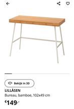 LILLÅSEN Bureau - Bamboe, 102x49 cm, Huis en Inrichting, Bureaus, Ophalen, Zo goed als nieuw, Bureau