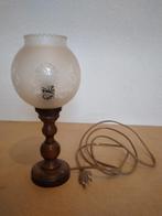 Vintage schemerlamp, Huis en Inrichting, Lampen | Tafellampen, Ophalen of Verzenden, Gebruikt, Glas, Minder dan 50 cm