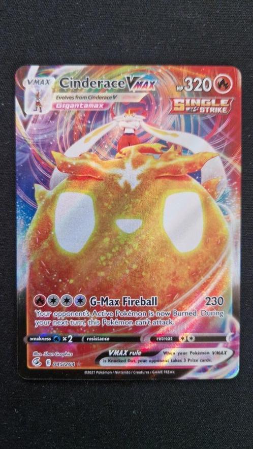 Cinderace Vmax (FST 045/264) Pokémon kaart, Hobby en Vrije tijd, Verzamelkaartspellen | Pokémon, Nieuw, Losse kaart, Ophalen of Verzenden