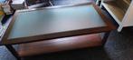 Vintage design teakhouten salontafel, Ophalen, Gebruikt, 100 tot 150 cm, Teakhout