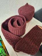 Zelfgehaakte muts & sjaal, Kleding | Dames, Mutsen, Sjaals en Handschoenen, Ophalen of Verzenden, Nieuw, Maat 46/48 (XL) of groter