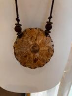 Vintage Balinese kokosnoot portemonnee, Ophalen of Verzenden, Zo goed als nieuw, Overige materialen