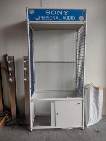 Vintage Sony Demo Vitrine - Winkeldisplay beschikbaar voor biedingen