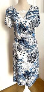So Soire blauw/witte jurk maat 42[v], Kleding | Dames, Jurken, Blauw, Maat 42/44 (L), Ophalen of Verzenden, Zo goed als nieuw