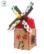 DIY modelbouw Kersthuis – Kerst - Kartonnen Molen, Nieuw, Ophalen of Verzenden, /, /