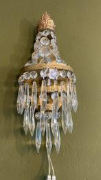 Kristallen wandlamp, Huis en Inrichting, Lampen | Wandlampen, Ophalen of Verzenden, Zo goed als nieuw