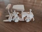 Huis en grietje - Houten heftruck speelgoed, Ophalen of Verzenden, Zo goed als nieuw, Duw- of Trekspeelgoed