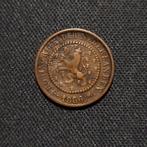 1/2 cent 1886, Verzenden, Koning Willem III, Losse munt