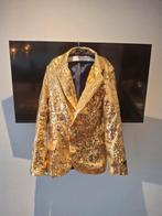 Goud glitter carnaval jasje - Maat L (146/152), Ophalen
